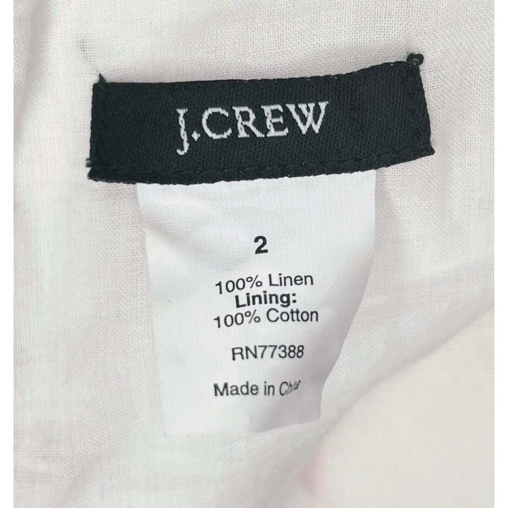 J Crew Lighthouse Postcard Halter Linen Dress Gulf Of Mexico Maine New England 2 - Picture 6 of 6